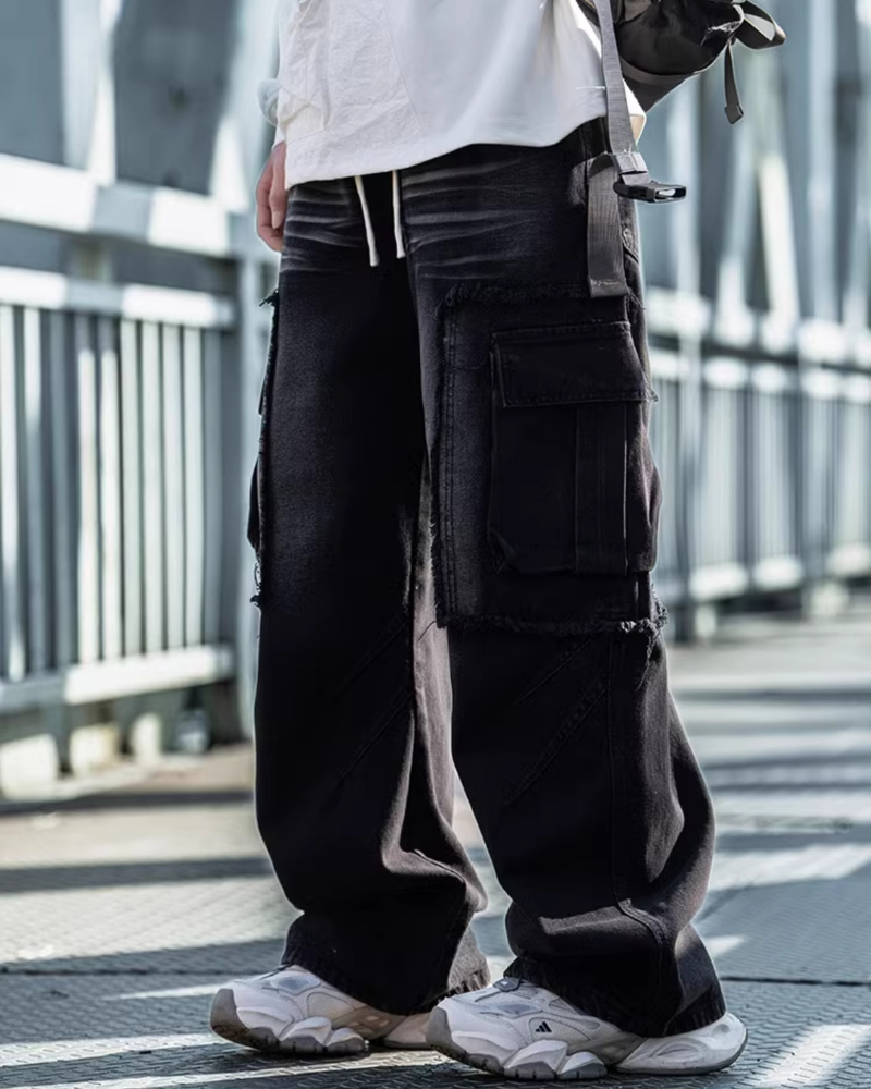 Streetwear Heavy Washed Straight Y2K Jeans