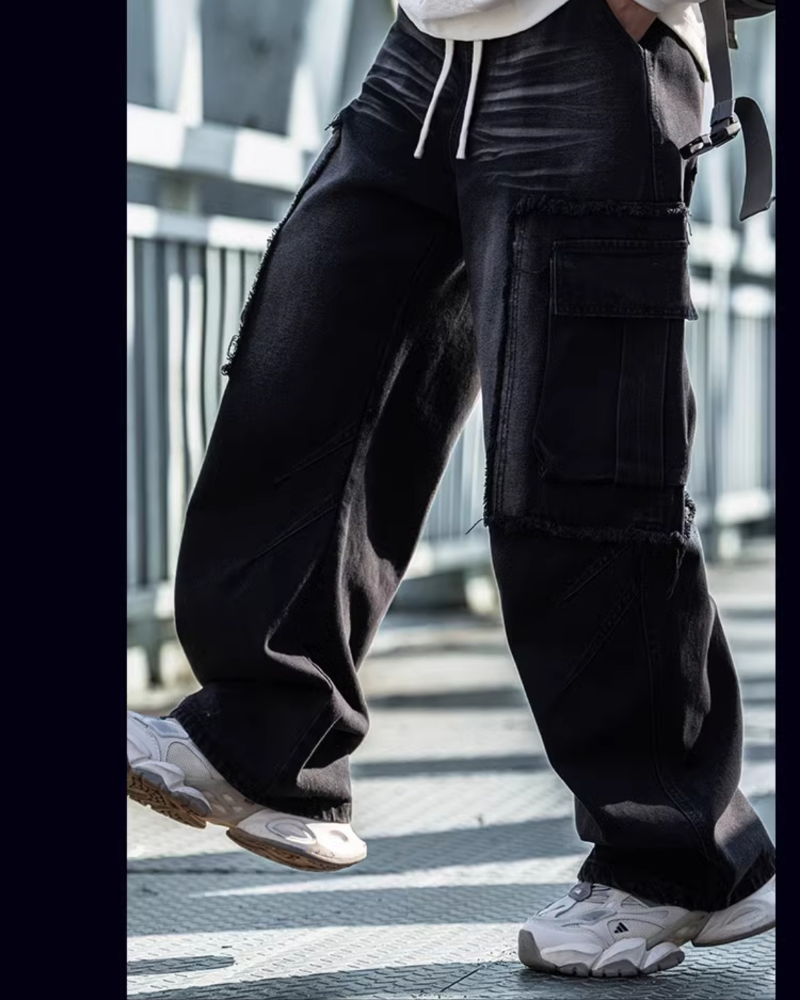 Streetwear Heavy Washed Straight Y2K Jeans