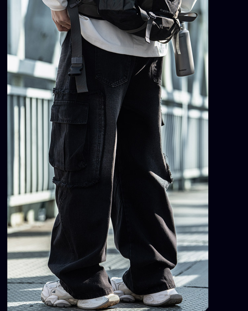 Streetwear Heavy Washed Straight Y2K Jeans