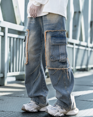 Streetwear Heavy Washed Straight Y2K Jeans