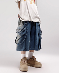 Streetwear Hip Hop Straight Shorts | Baggy Jorts