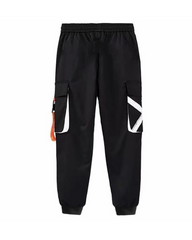 Streetwear Letter Ribbon Plus Size Cargo Pants