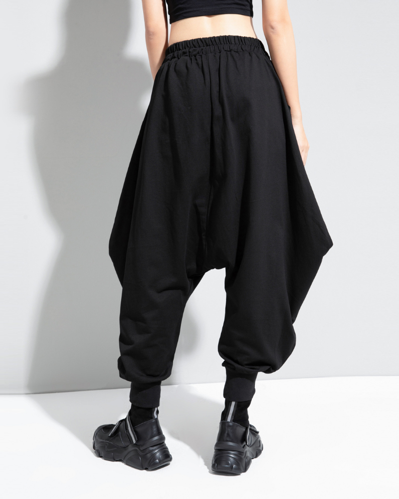 Streetwear Loose Thickened Hakama Pants