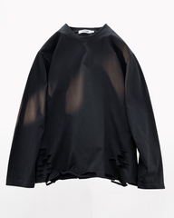 Streetwear Ripped Casual Base Layer Long Sleeve T-Shirt