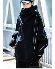 Streetwear Turtleneck Unisex Hoodie