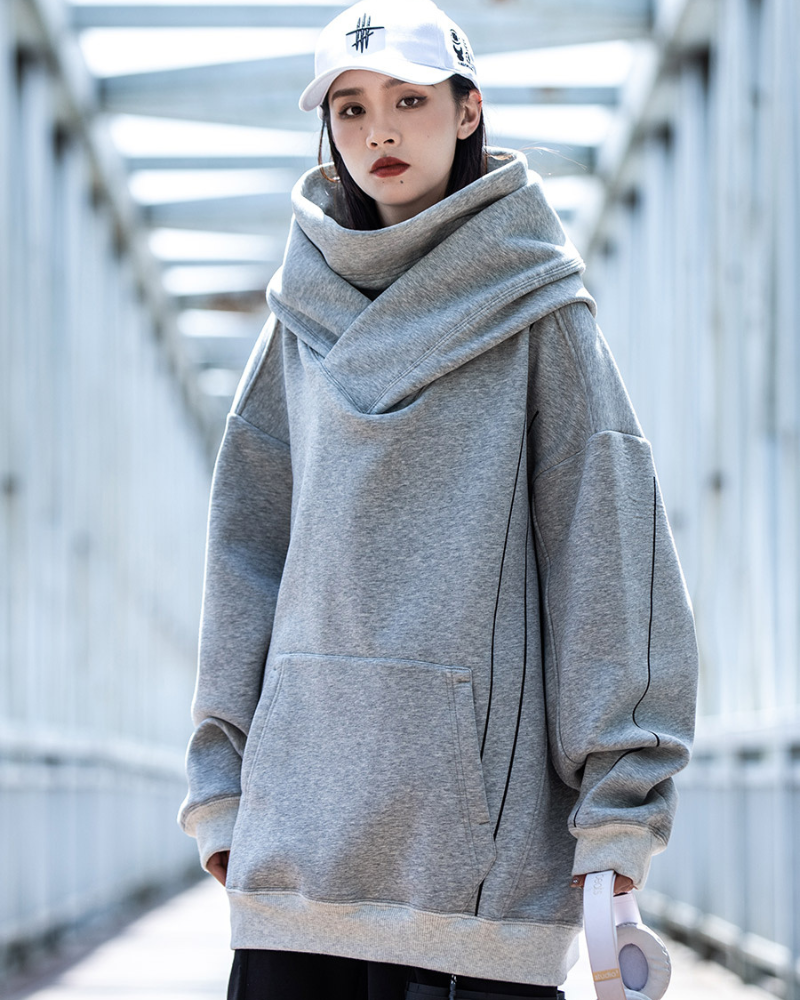 Streetwear Turtleneck Unisex Hoodie