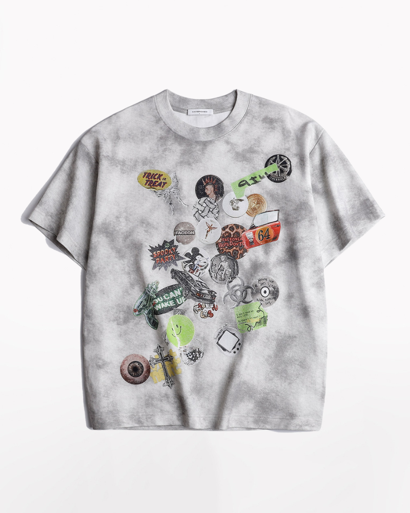 Streetwear  Unisex Graffiti Graphic T-Shirt