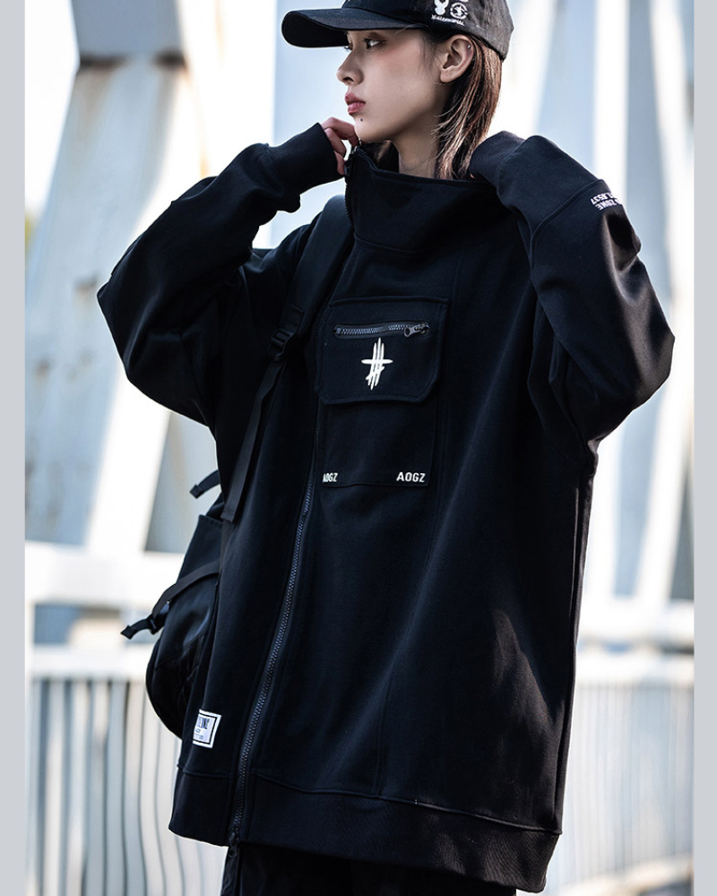 Cardigan Unisex Zip Up Hoodie