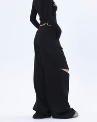 Streetwear Dual-wearable Zippered Cargo Pants