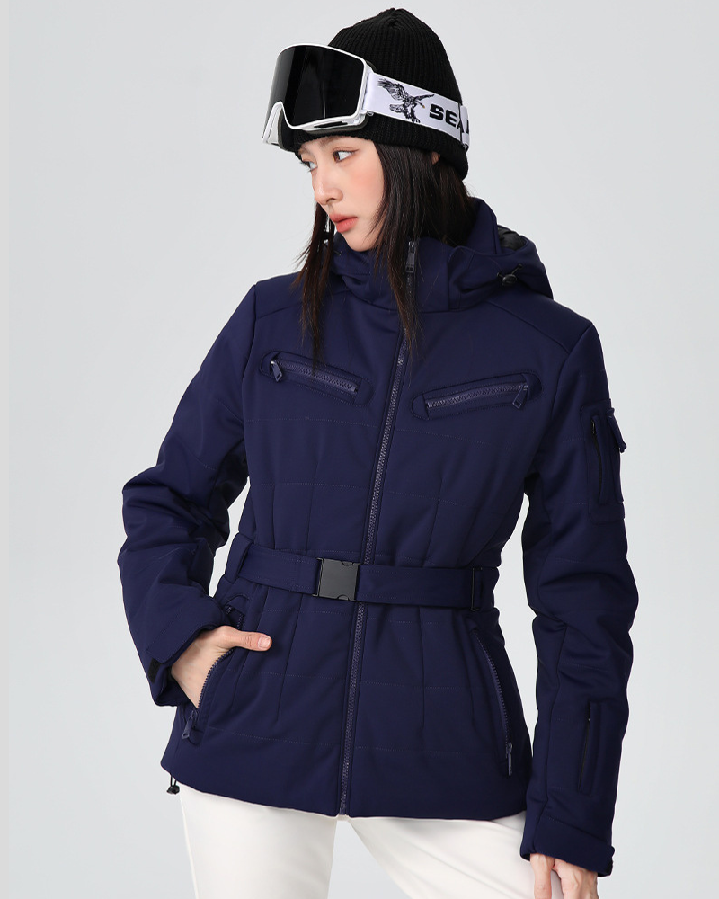 Ski Wear Stretch Fabric Slim Fit Ski Jacket -Women's