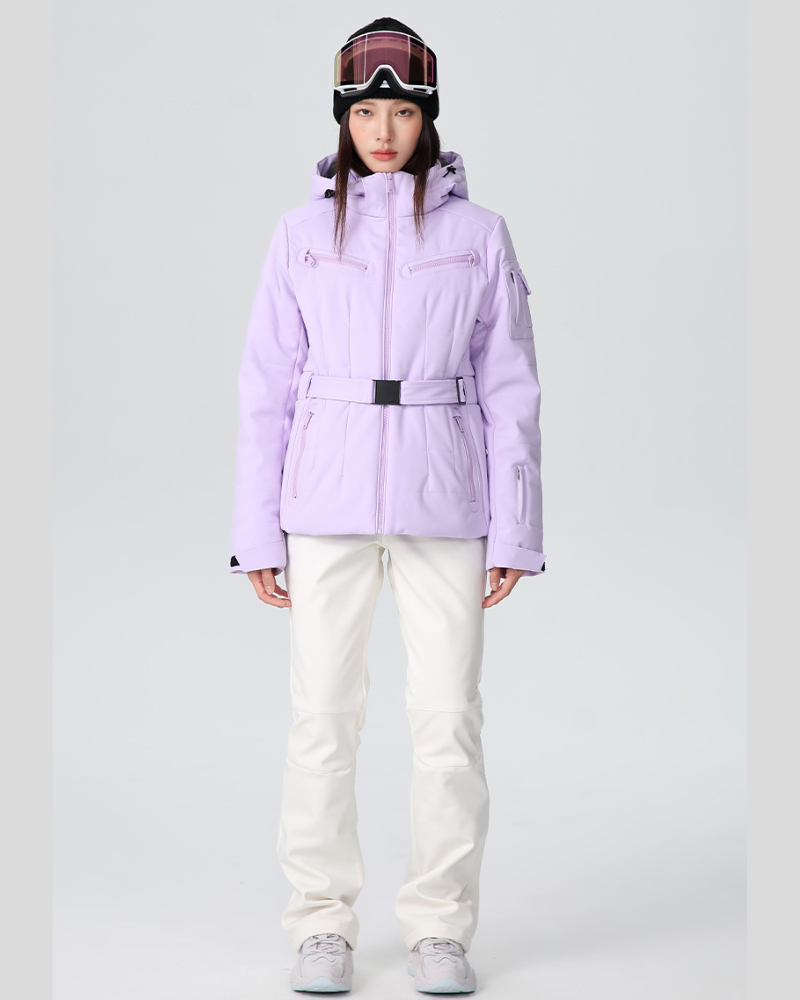 Ski Wear Stretch Fabric Slim Fit Ski Jacket -Women's