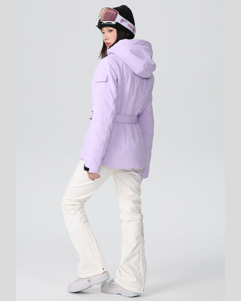 Ski Wear Stretch Fabric Slim Fit Ski Jacket -Women's