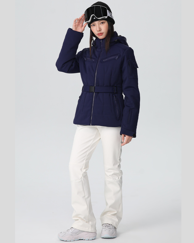 Ski Wear Stretch Fabric Slim Fit Ski Jacket -Women's