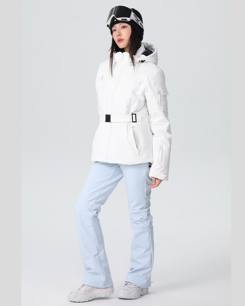 Ski Wear Stretch Fabric Slim Fit Ski Jacket -Women's