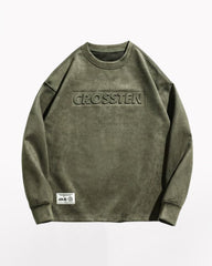 Suede Velvet Vintage Oversize Hoodie