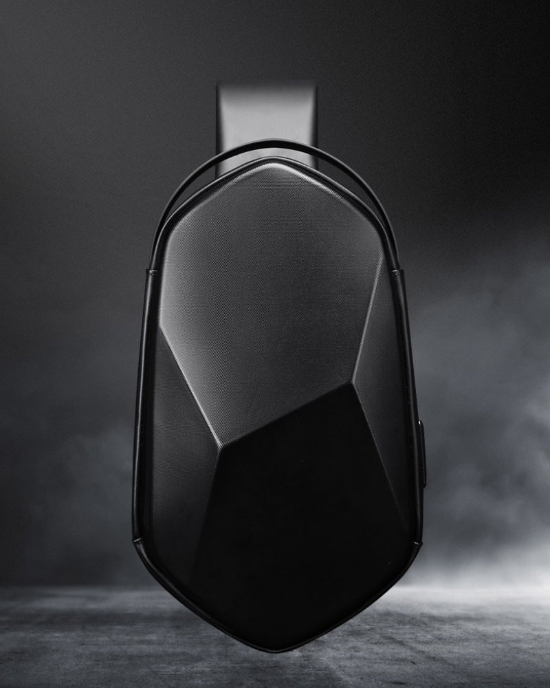 Hard Shell Polyhedron Sling Backpack