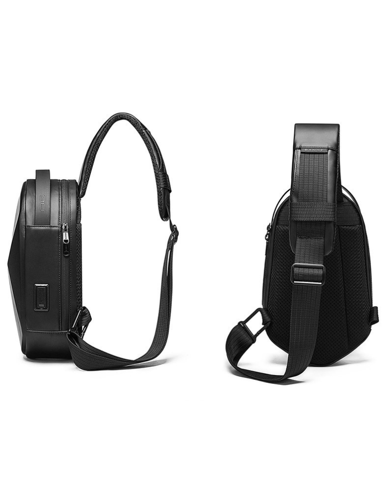 Hard Shell Polyhedron Sling Backpack