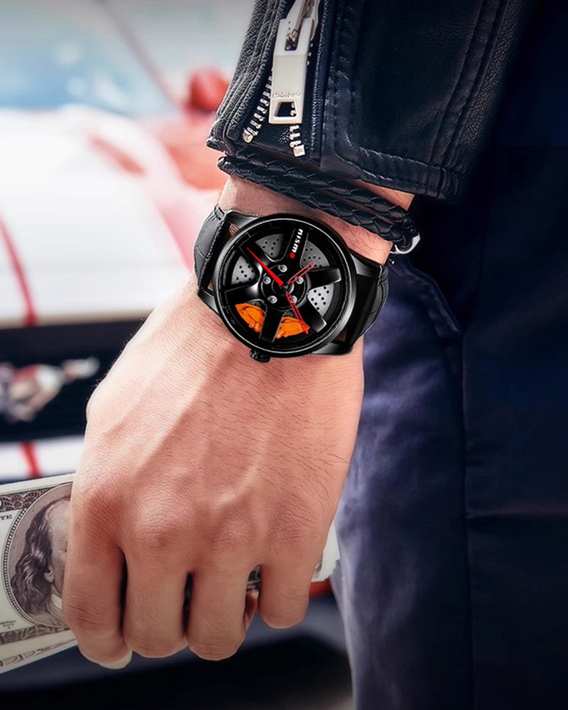 3D Hollow Out Spinning Luminous Watch