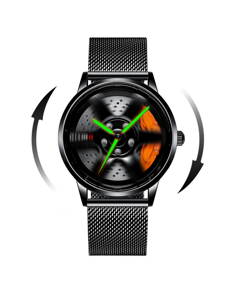3D Hollow Out Spinning Luminous Watch