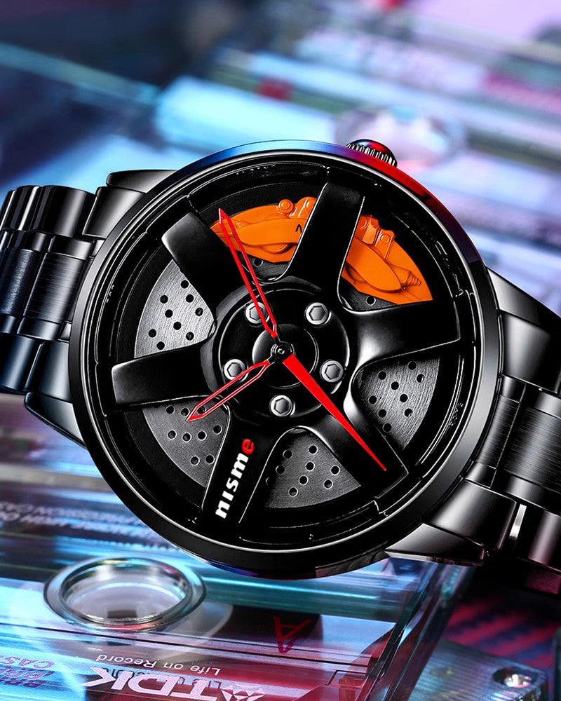 3D Hollow Out Spinning Luminous Watch