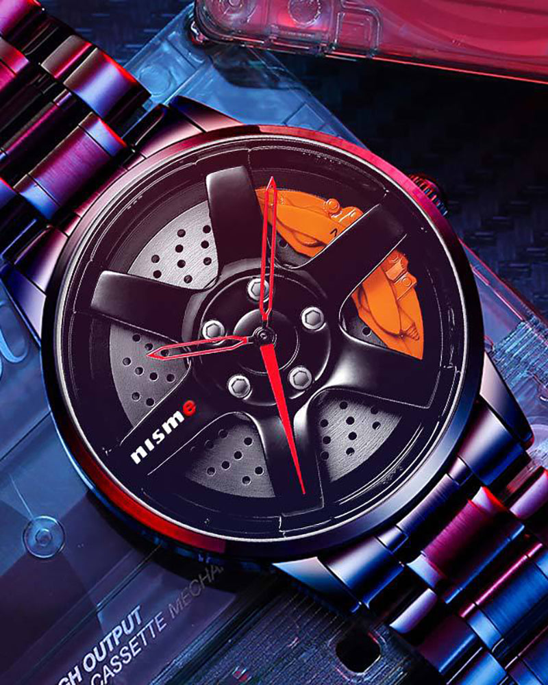 3D Hollow Out Spinning Luminous Watch