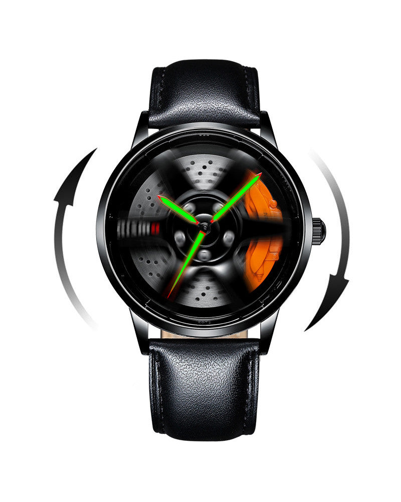 3D Hollow Out Spinning Luminous Watch