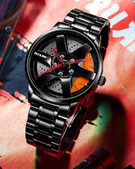 3D Hollow Out Spinning Luminous Watch