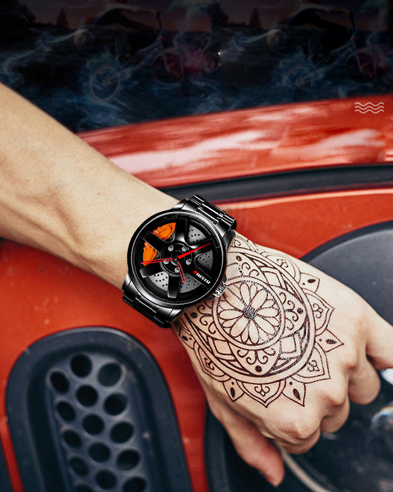 3D Hollow Out Spinning Luminous Watch