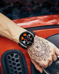 3D Hollow Out Spinning Luminous Watch