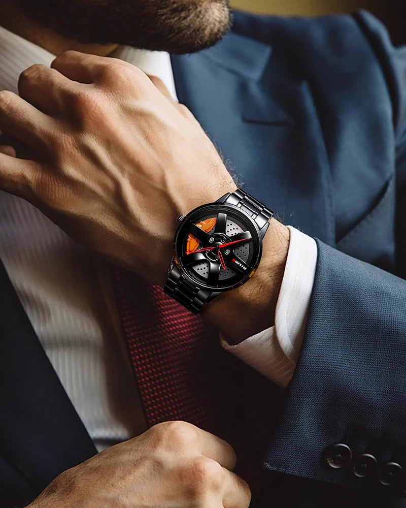 3D Hollow Out Spinning Luminous Watch