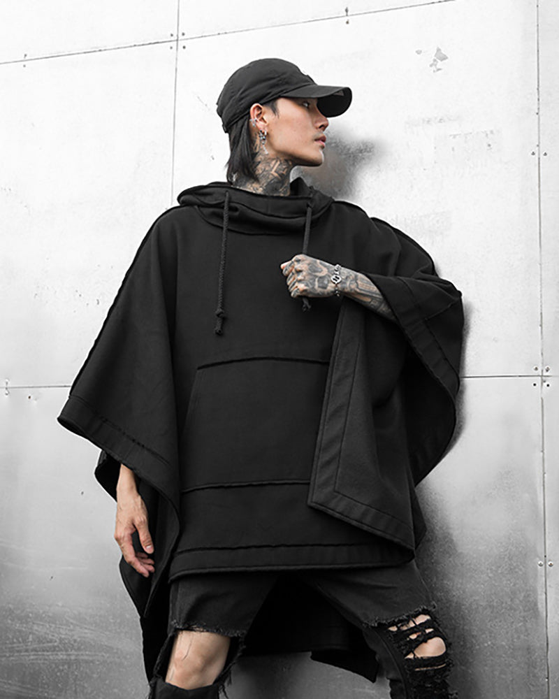 Batwing Loose Hooded Cape