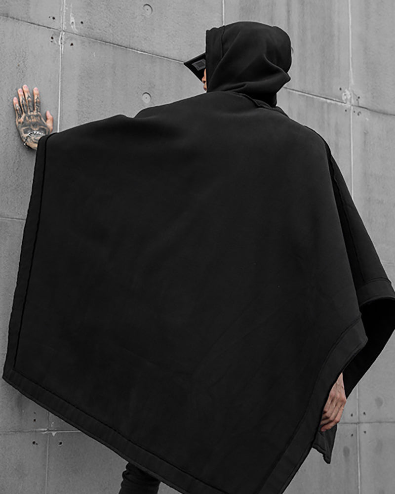 Batwing Loose Hooded Cape
