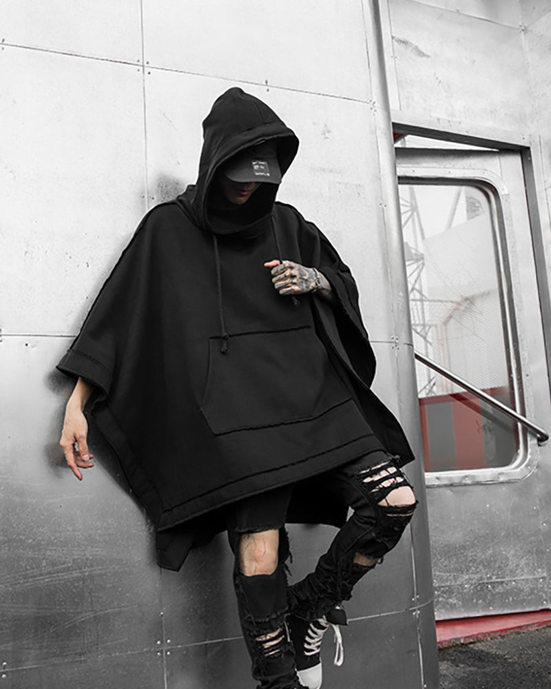 Batwing Loose Hooded Cape
