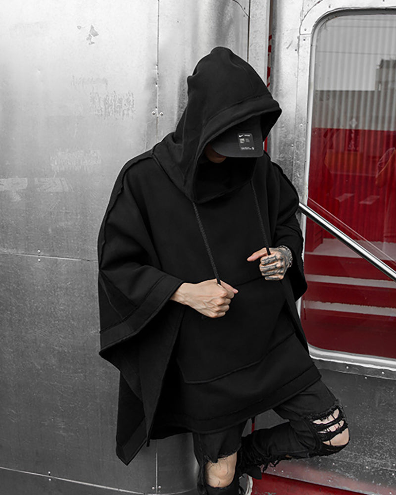 Batwing Loose Hooded Cape