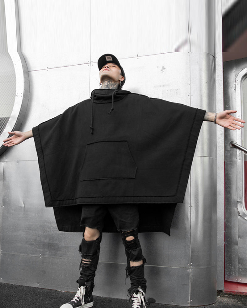 Batwing Loose Hooded Cape