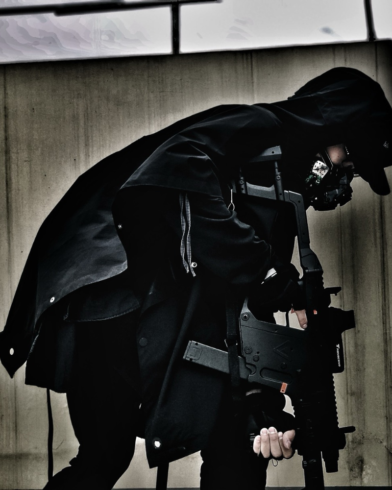 Waterproof Cyberpunk Samurai Cloak Jacket