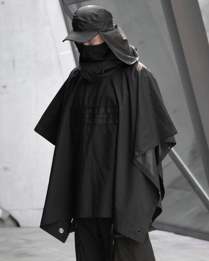 Waterproof Cyberpunk Samurai Cloak Jacket