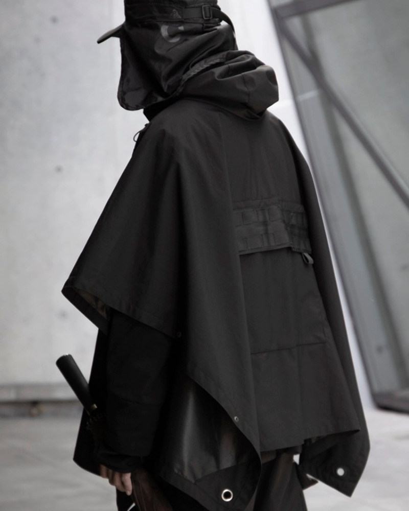 Waterproof Cyberpunk Samurai Cloak Jacket
