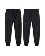 Black Slim Women Cargo Pants