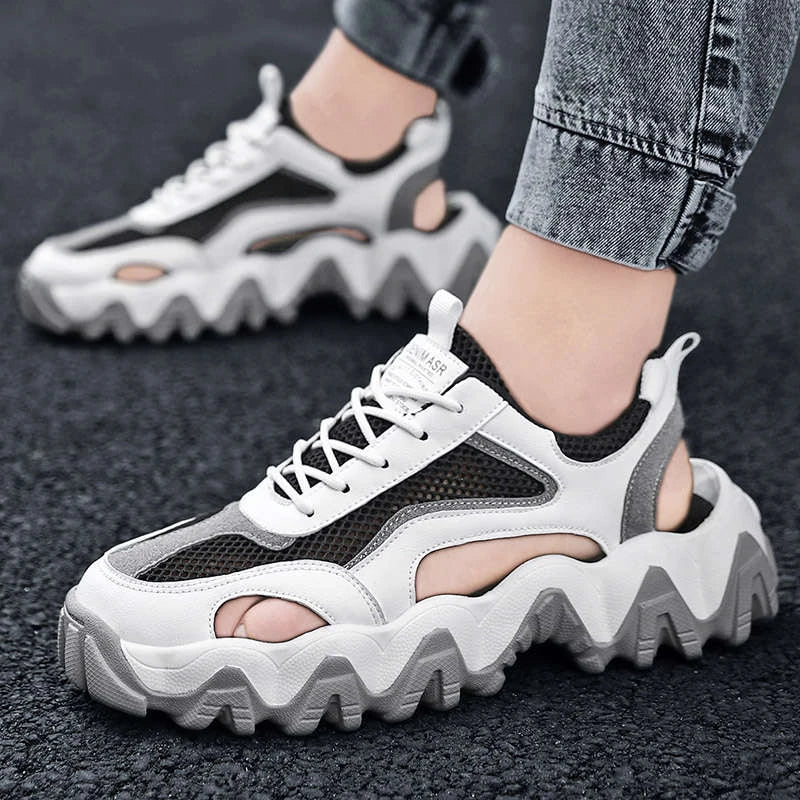 White Techwear Sandals