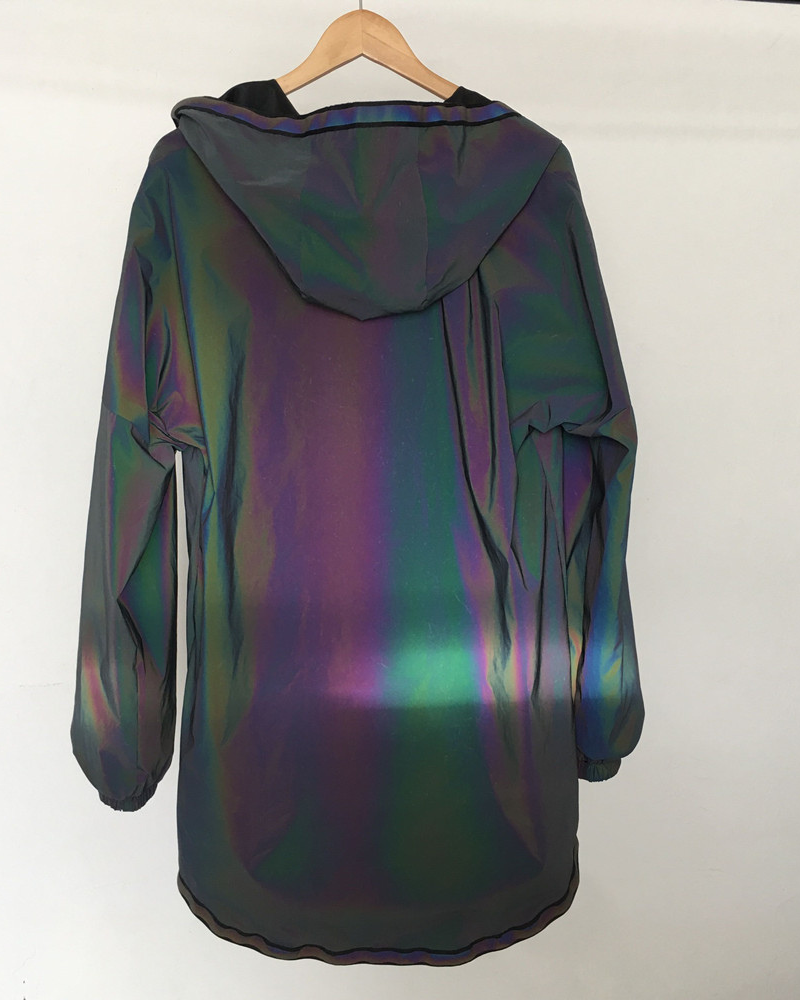 Colorful Reflective Hooded Jacket
