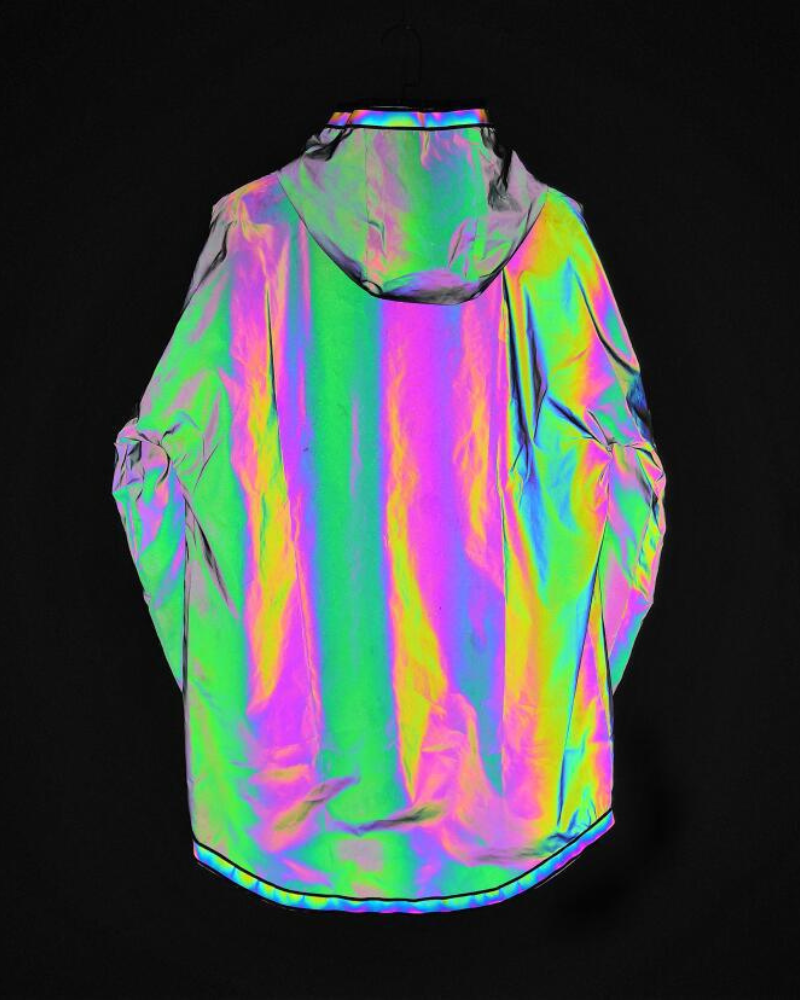 Colorful Reflective Hooded Jacket