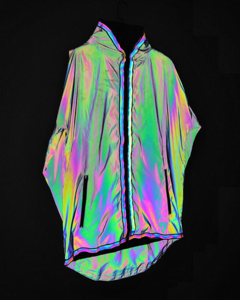 Colorful Reflective Hooded Jacket