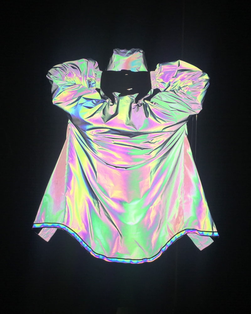 Colorful Reflective Hooded Jacket