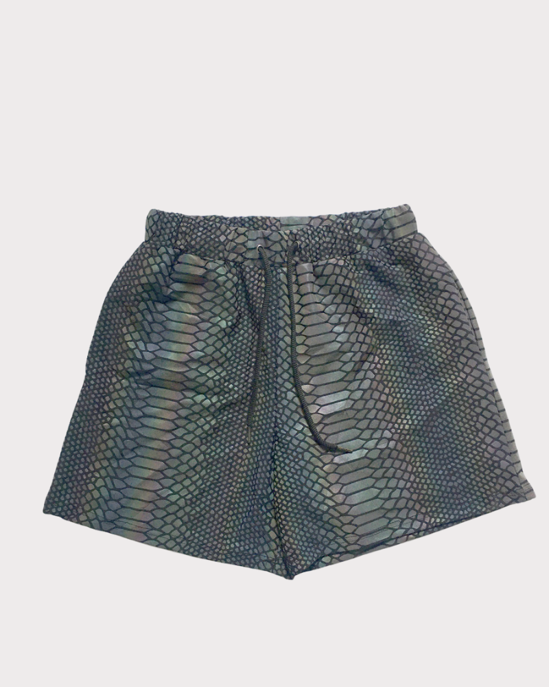 Colorful Reflective Mens Running Shorts