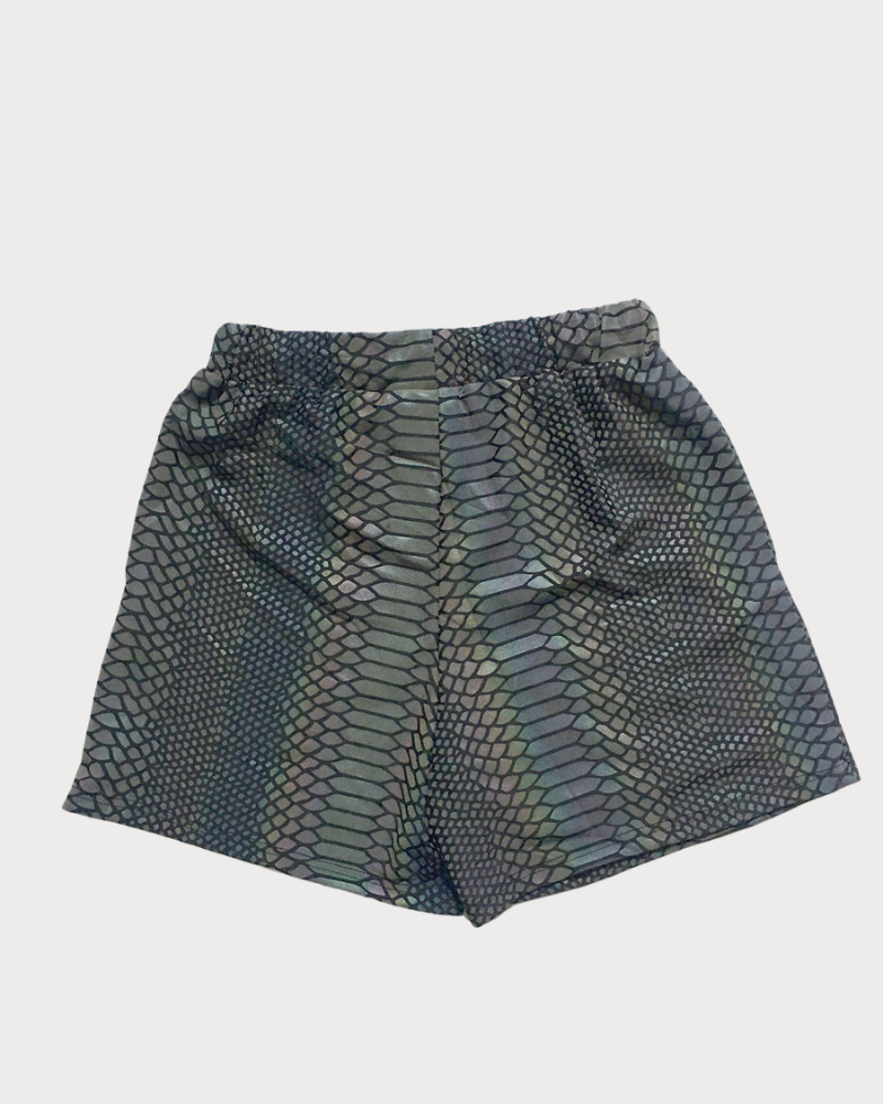 Colorful Reflective Mens Running Shorts
