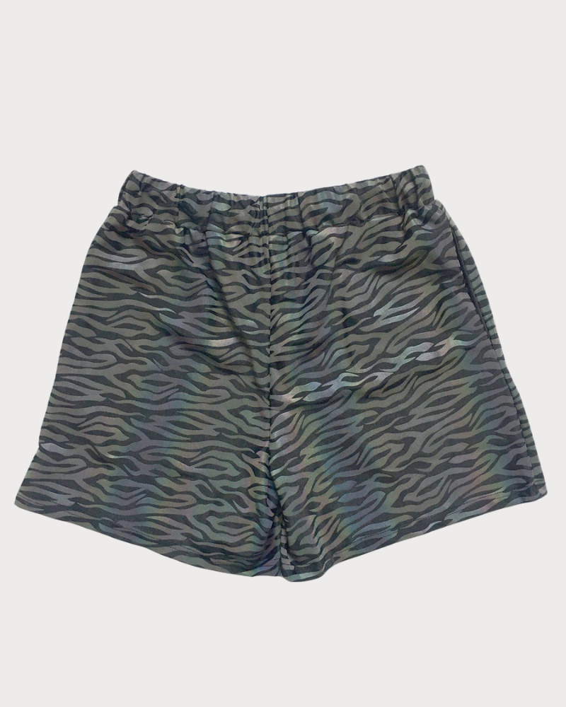 Colorful Reflective Mens Running Shorts