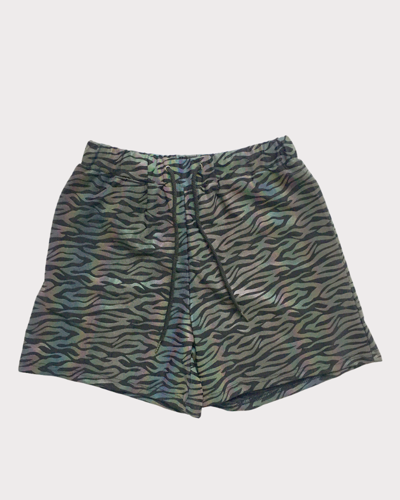Colorful Reflective Mens Running Shorts
