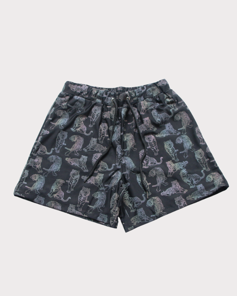 Colorful Reflective Mens Running Shorts