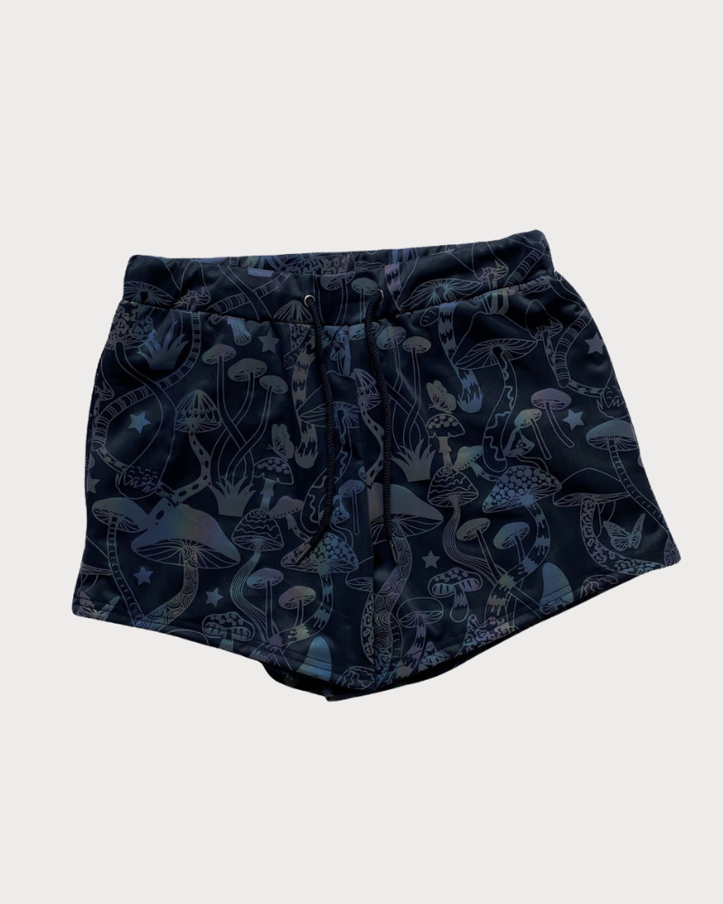 Colorful Reflective Mens Running Shorts